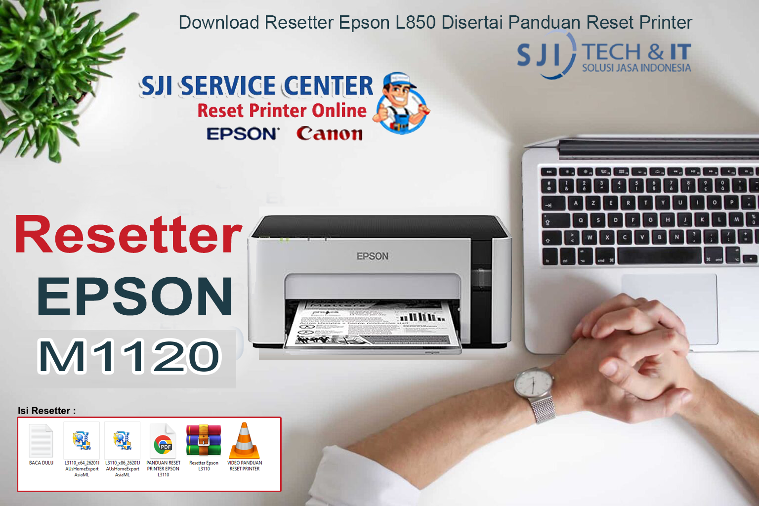 Download Resetter Epson M1120 Disertai Panduan Reset Printer