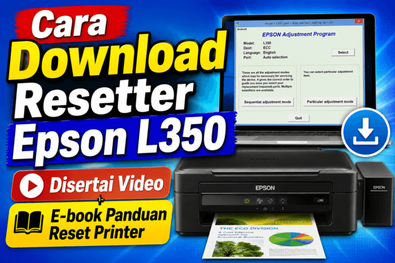 download resetter epson l350 dan panduan