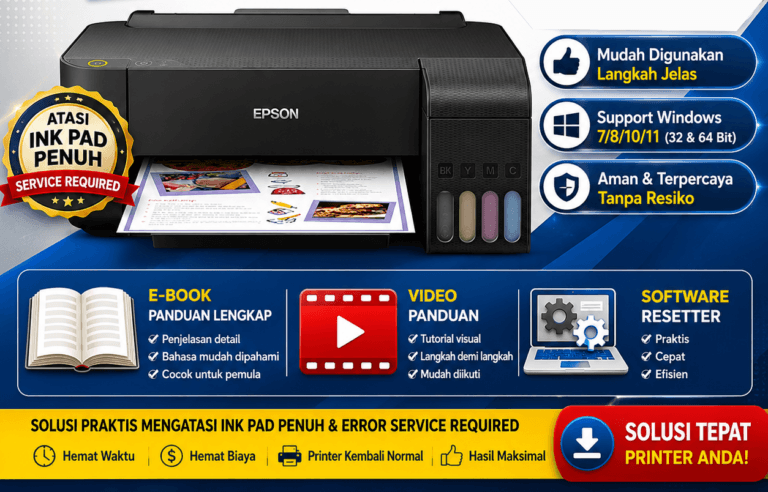 Resetter Epson L1110 Software reset Printer dengan Banyak Fitur Service Printer