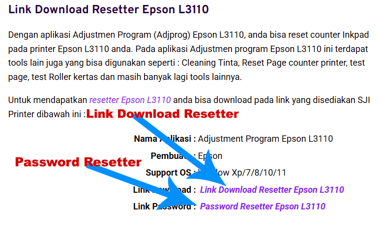 link download resetter epson l3110