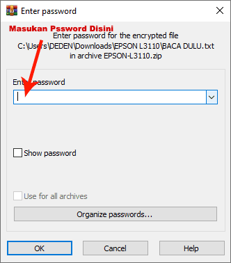 masukkan password disini