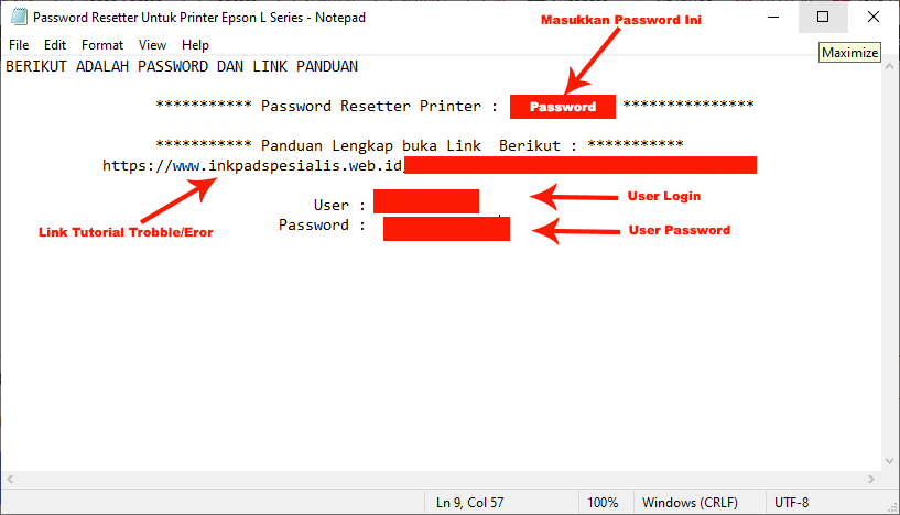 masukkan password