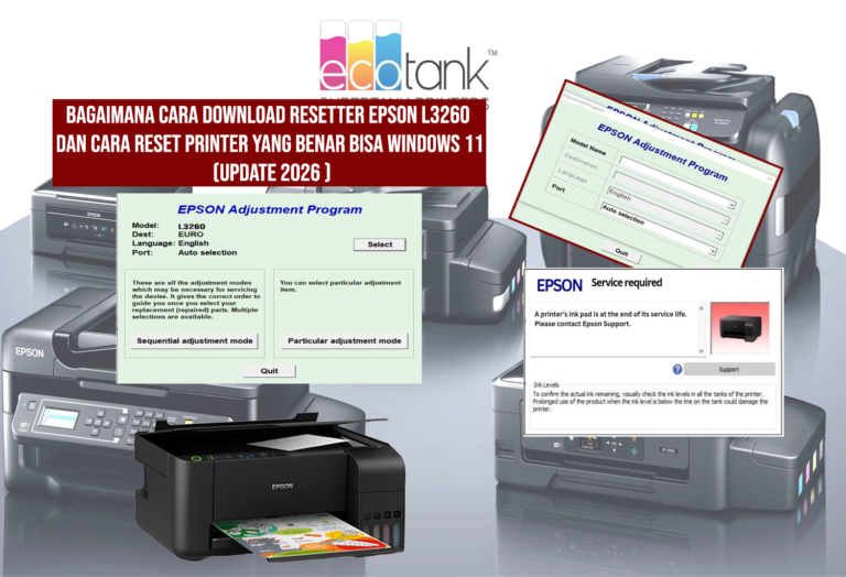 cara Download Resetter Epson L3260